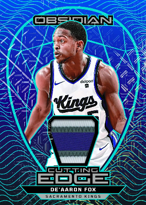 Cutting Edge Memorabilia Deep Sea Blue Mojo De'Aaron Fox MOCK UP