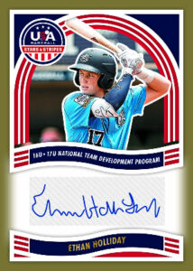 16U/17U National Team Signatures Gold Ethan Holliday MOCK UP