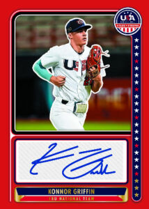 18U National Team Signatures Red Konnor Griffin MOCK UP