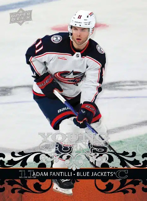 2008-09 Upper Deck Retro Young Guns Adam Fantilli MOCK UP