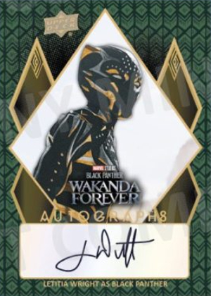 Autographs Letitia Wright as Black Panther MOCK UP