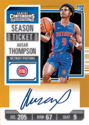 Base Rookie Ticket Auto Premium Edition Gold Ausar Thompson MOCK UP