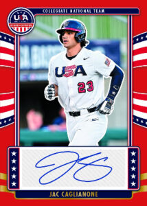 Collegiate National Team Signatures Red Jac Caglianone MOCK UP