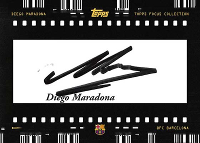 Cutaway Signatures Diego Maradona MOCK UP