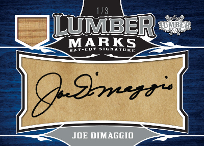 Lumber Marks Joe DiMaggio MOCK UP