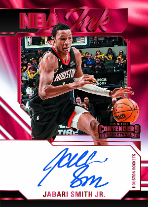 NBA Ink Red Auto Jabari Smith Jr MOCK UP