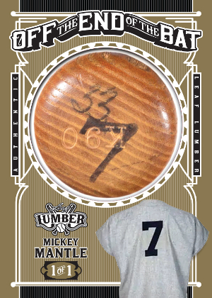 Off The End of the Bat Mickey Mantle MOCK UP