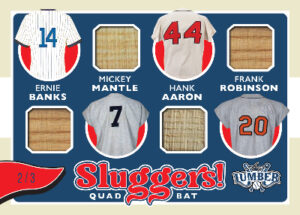 Sluggers! Ernie Banks, Mickey Mantle, Hank Aaron, Frank Robinson MOCK UP