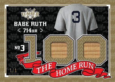 The Home Run 100 Gold Babe Ruth MOCK UP