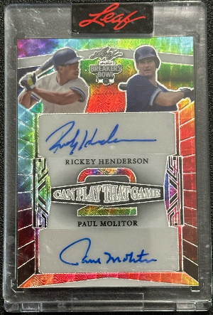 2 Can Play That Game Prismatic Silver Rickey Henderson, Paul Molitor