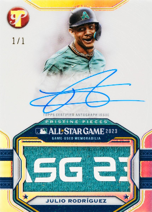 All-Star Game Pristine Pieces Auto Relics Julio Rodriguez MOCK UP