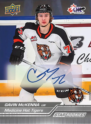 Base Auto Star Rookies Gavin McKenna MOCK UP