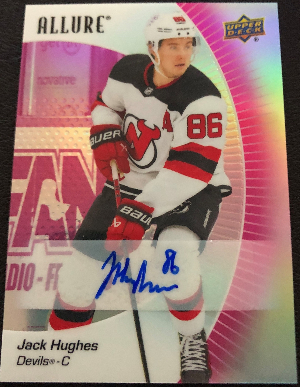 Base Red Rainbow Auto Jack Hughes