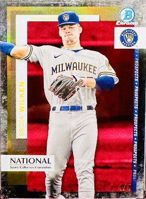 Bowman Chrome Prospects Red Refractor Brock Wilken