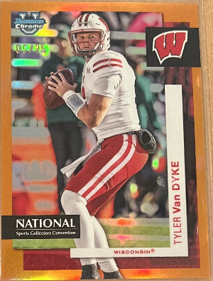 Bowman Chrome University Football Tyler Van Dyke