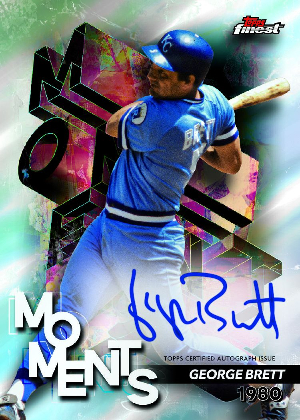 Finest Moments Auto George Brett MOCK UP