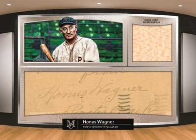 Museum Quality Cut Signature Relics Honus Wagner MOCK UP