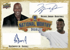 National Worthy VIP Dual Auto Michael Jordan, Ken Griffey Jr MOCK UP