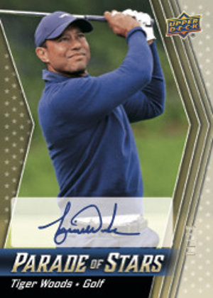 Parade of Stars Auto Tiger Woods MOCK UP