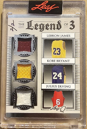 The Legend of 3 Silver Lebron James, Kobe Bryant, Julius Irving