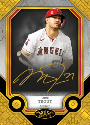 Tier One Autos Gold Mike Trout MOCK UP