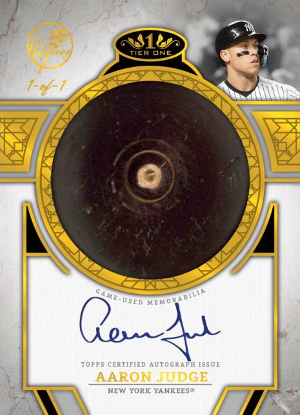 Tier One Bat Knobs Auto Aaron Judge MOCK UP