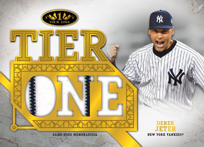 Tier One Relics Die-Cut Derek Jeter MOCK UP