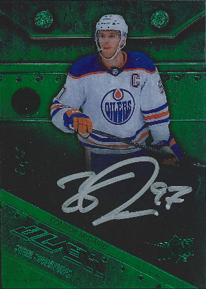 UD Black Steel Signatures Green Connor McDavid