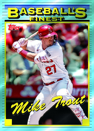 What If...1993 Finest Prototypes Mike Trout MOCK UP