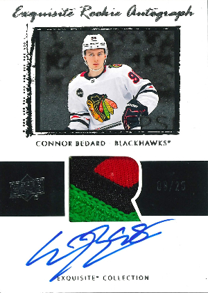 2003-04 Exquisite Collection Rookie Auto Patch Connor Bedard