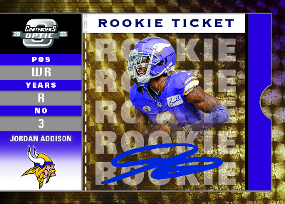 2003 Contenders Throwback Rookie Auto Jordan Addison MOCK UP