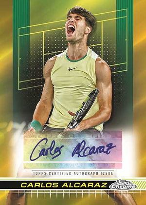 Auto II Gold Refractors Carlos Alcaraz MOCK UP