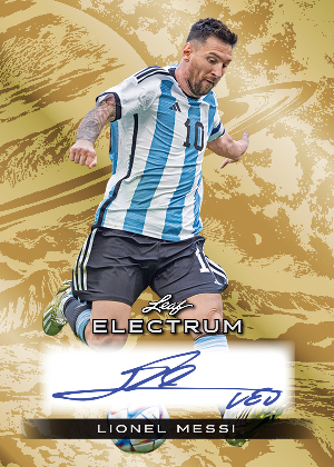 Base Auto Silver Board with Gold Foil - Saturn Lionel Messi MOCK UP