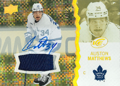 Base Gold Patch Auto Auston Matthews