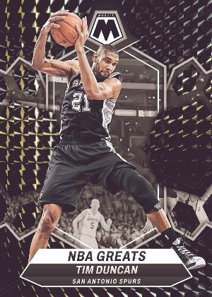 Base NBA Greats Black Tim Duncan MOCK UP