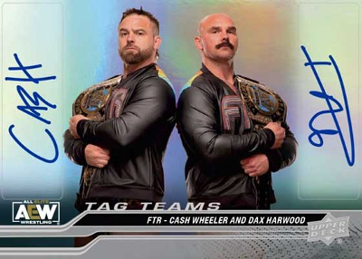 Base Tag Teams and Trios Auto Cash Wheeler and Dax Hardwood MOCK UP