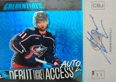 Debut Ticket Access Auto Horizontal Blue Adam Fantili