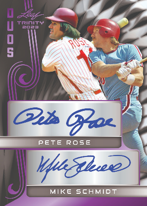 Dual Auto Pete Rose, Mike Schmidt MOCK UP