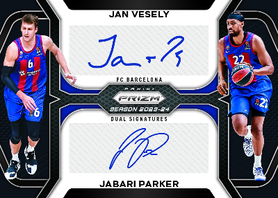 Dual Signatures Prizms Black Jan Vesely, Jabari Parker MOCK UP