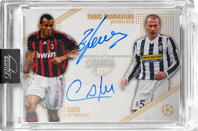 Dynasty Dual Auto Fabio Cannavaro, Cafu MOCK UP