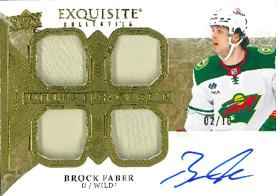 Exquisite Collection Future Legacy Quad Material Auto Gold Brock Faber