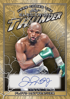 Here Comes The Thunder Gold Floyd Mayweather MOCK UP