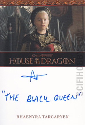 Inscription Auto Milly Alcock as Princess Rhaenyra Targaryen The Black Queen MOCK UP