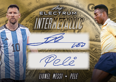 Intermetallic Gold Lionel Messi, Pele MOCK UP