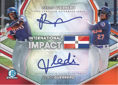 International Impact Dual Auto Pablo Guerrero, Vladi Guerrero MOCK UP