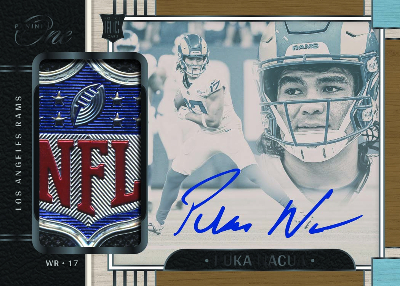 Rookie Patch Auto Black Puka Nacua MOCK UP