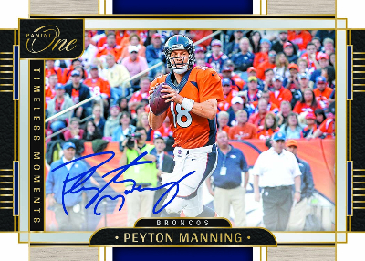 Timeless Moments Auto Peyton Manning MOCK UP