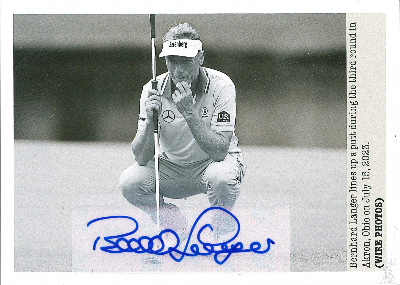 Base Auto Wire Photo Bernhard Langer