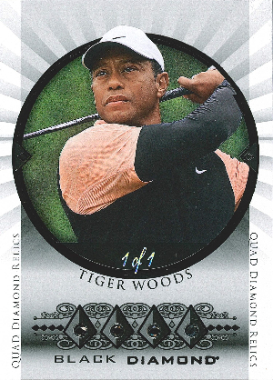 Black Diamond 2015-16 Diamond Relic Tribute Pure Black Tiger Woods