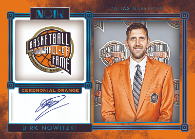 Ceremonial Orange Auto Dirk Nowitzki MOCK UP